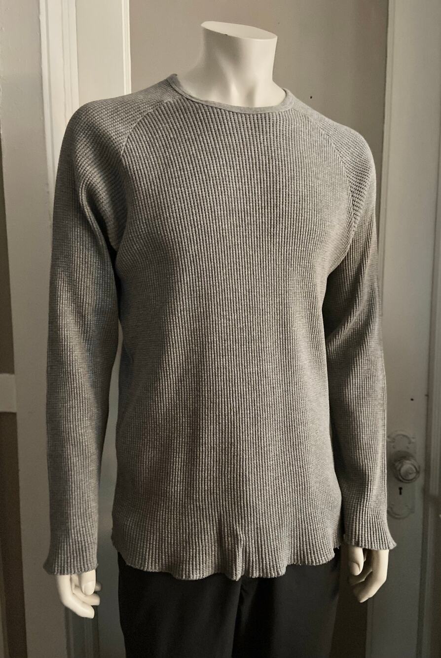 CLUB MONACO Gray Heavyweight Thermal Shirt sz L